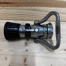 Elkhart Brass 904 Fire Hose Nozzle Fog Straight Stream Shut Off Handle Vintage