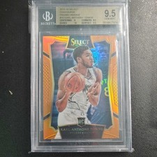 2015-16 Panini Select Karl-Anthony Towns #16 Rookie Concourse Orange /60 BGS 9.5