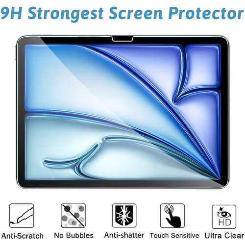 Protection Écran pour iPad Air 11 pouces M3/M2 2025/2024 avec Cadre D'Install... - Photo 4/8