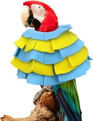 Bird Collar for Macaw Parrots Feather Plucking Parrot Anti Bite Collar Full B...