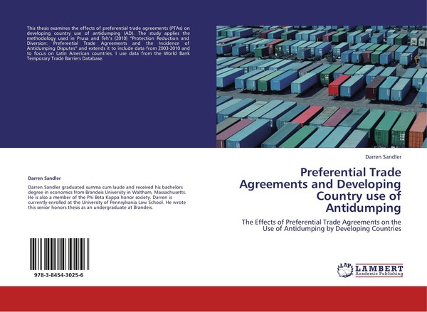Preferential Trade Agreements And Developing Country Use Of Antidumping Darren S-image