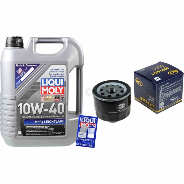 Inspektionskit Filter Liqui Moly ÖL 5L 10W-40 FüR Nissan Note E11 NE11 1.5 Dci-image