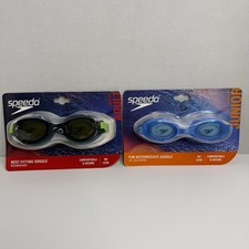 Speedo Goggles Adult Boomerang Junior Sea Spray Ages 6 14 2 Pack