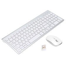 Keyboard Mouse Combo 2.4Ghz Wireless Scissor Stylish Compact Wireless Keyboar CT