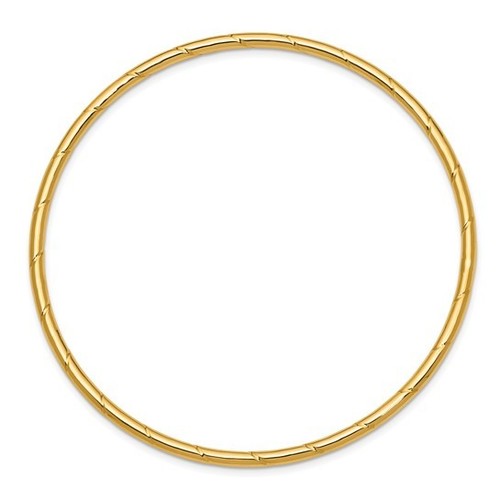 Bracciale in oro giallo massiccio 10 carati 2,5 mm scanalato antiscivolo - Foto 3 di 5