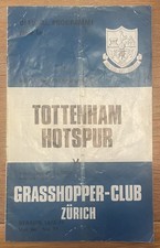 Tottenham Hotspur v Grasshopper-Club UEFA Cup Match Programme 03.10.1973