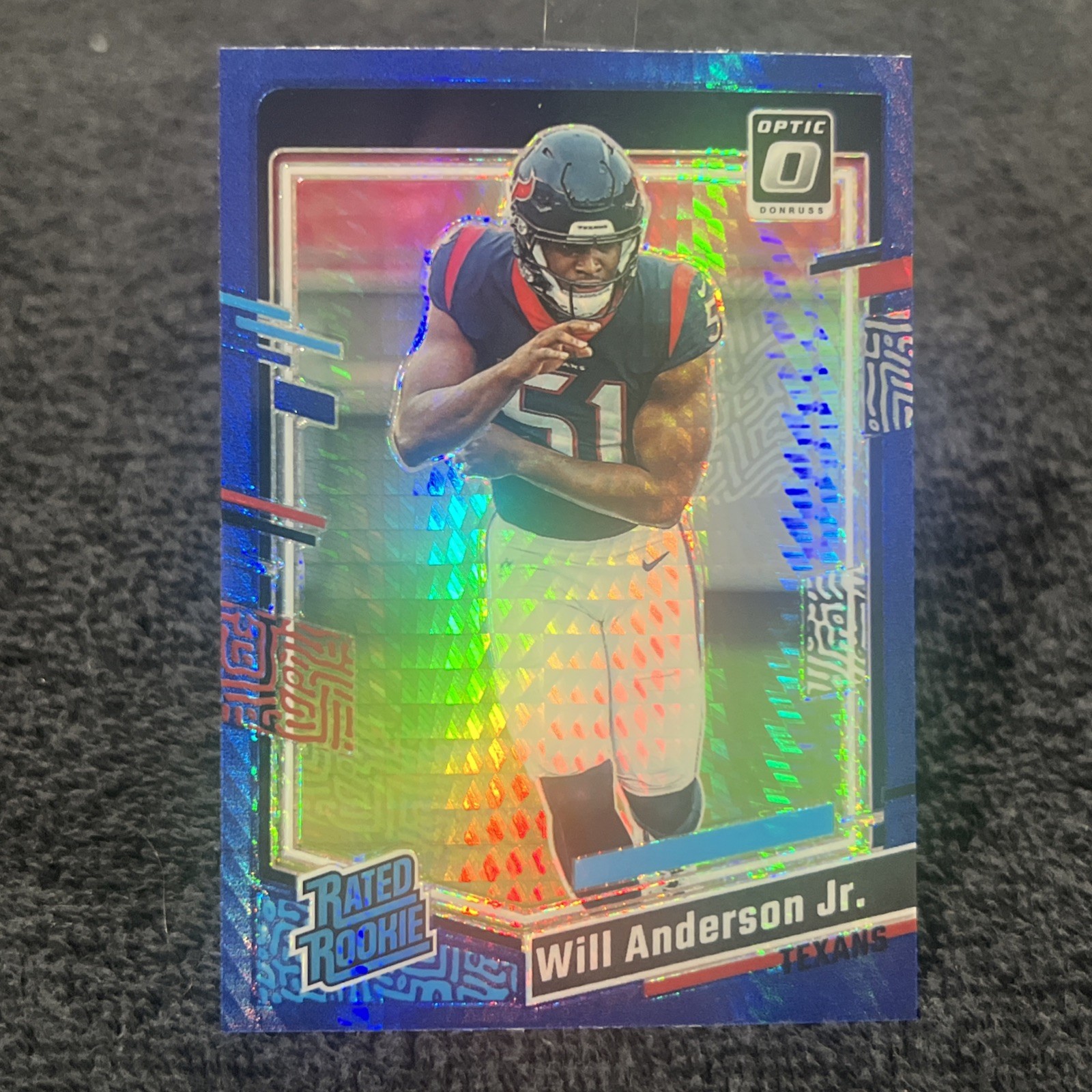 2023 Panini Donruss Optic - Rated Rookie Will Anderson #246 Blue Hyper Prizm...
