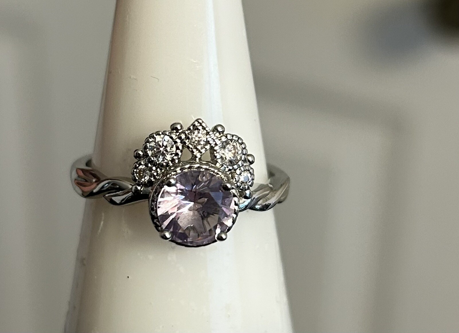 BOMB PARTY RBP3366 SWEETLY SIMPLE Lab created light amethyst SZ9 rhod