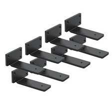 8 Pack Shelf Brackets 5 Inch Floating Shelf Bracket 1/5 inch Thick Heavy Duty...