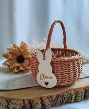 Personalisiertes Osterkörbchen, Weidenkorb für Kinder, Osterkörbchen mit Namen