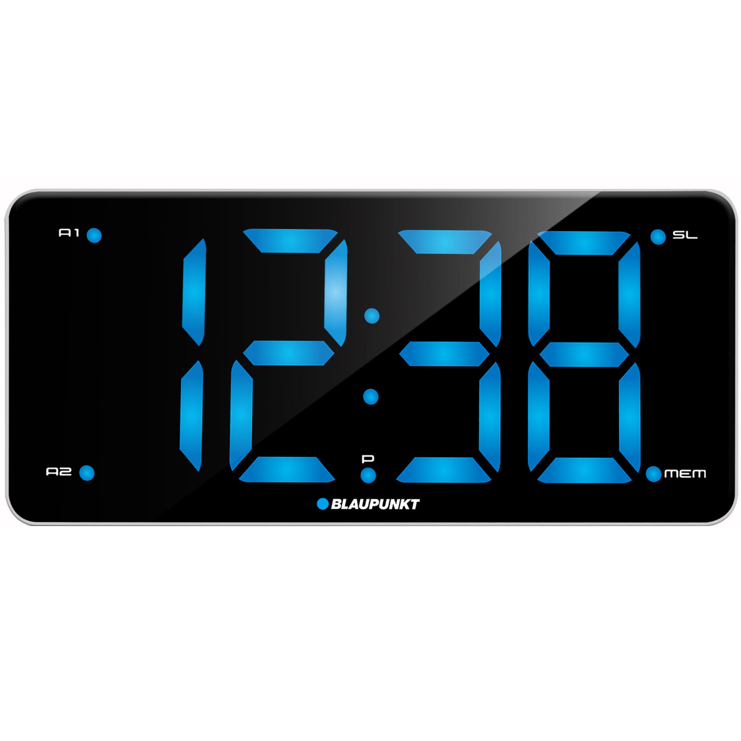 Radio-réveil FM Blaupunkt CR15WH au design minimaliste blanc et écran épuré