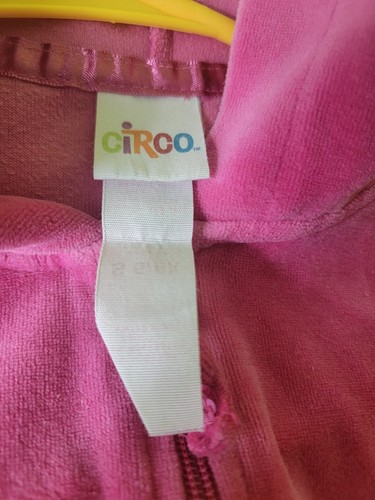 Youth Girls Pink Sweatshirt Circo Brand Hoodie Full Zip Size Small 6 - Picture 3 of 5