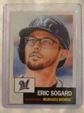 Topps Living Set Card #39 Eric Sogard Milwaukee Brewers
