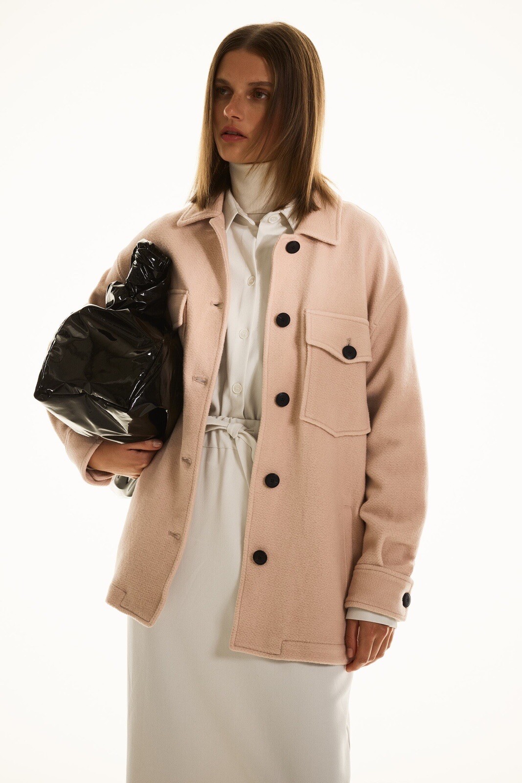 BNWT ZARA XS BEIGE OVERSHIRT/SHACKET WITH POCKETS SOLD OUT