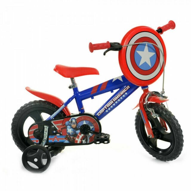 Dino Bikes 412Ul-CA Capitan America Bicicletta - Blu/Rosso