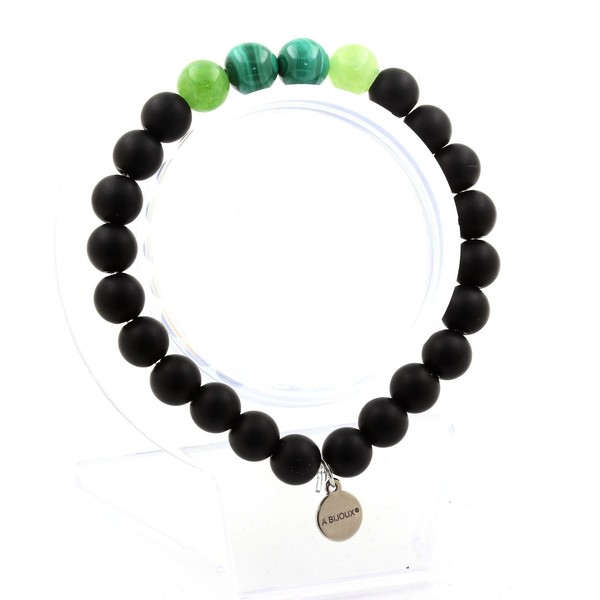 Mineralien Und Edelsteine. Armband Perlen Malachit Aus Dem Kongo + Peridot +-image