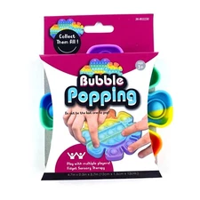 Rainbow Flower Pop Push Fidget Toy Bubble Sensory Stress Relief Kid Family Game 