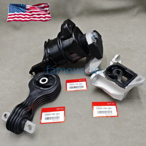 3PCS Engine & Transmission Mount 2014-2015 For Honda Civic Coupe 1.8L Auto - Picture 4 of 14