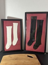 Vintage Dobson Hoisery Baby Toddler White Knee Socks Mercerized Cotton  Wool