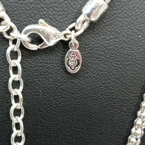Collana catena lunga e ciondolo tono argento Premier Design - Foto 6 di 6