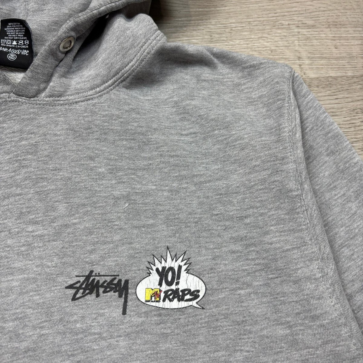 Rare Vintage Stussy x Yo Raps MTV Digital Underground Hoodie Men's
