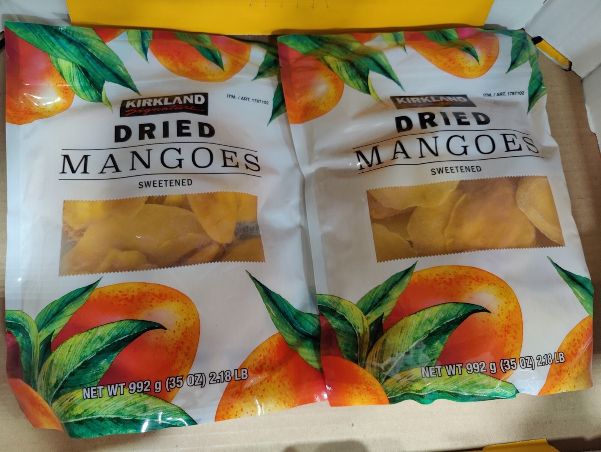 Dried Sweetened Mangos Kirkland Signature 2 Pack 4.36lbs | eBay