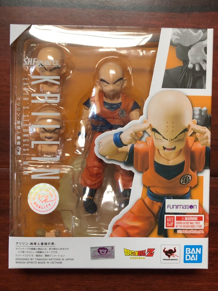  Tamashi Nations - Dragonball Z - Krillin Earth's Strongest Man,  Bandai Spirits S.H.Figuarts : Toys & Games