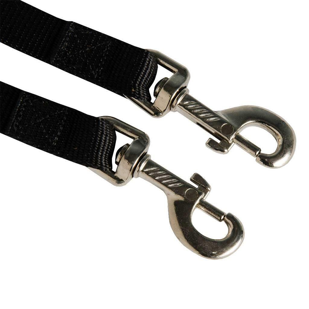Double Dog Lead Splitter Leash Coupler for 2 Dogs Black Extra Strong