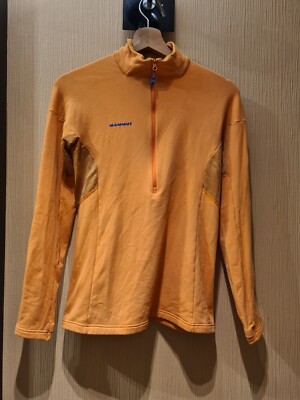 Mammut Eiger Extreme Damen Pullover Gr. M/L Orange Fleece Jacke Top