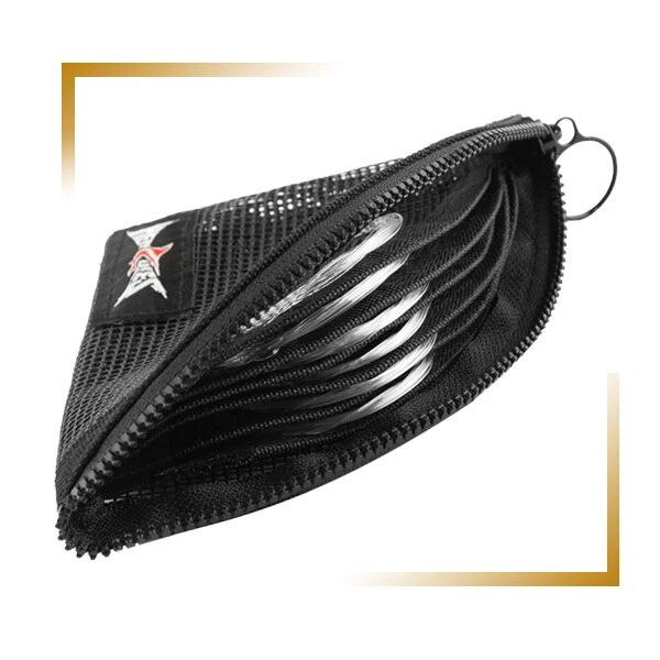 HERCULES Lazo Preatado Líder de Pesca con Mosca Nylon Paquete de 6 con Cartera Líder Cónica Foto 2 de 4