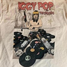 Iggy Pop And The Stooges Profile Pic 1 Con Licencia Camiseta