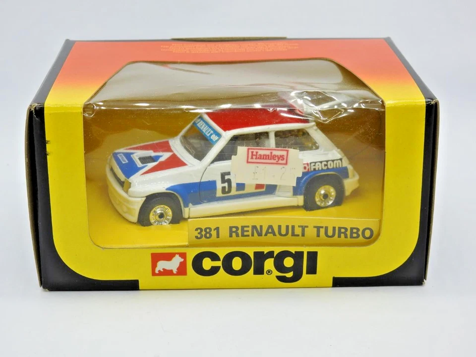 Corgi No.381 Mint Boxed 1983 Elf Renault Turbo Rally Car In Original Plinth Box - Immagine 2 di 4