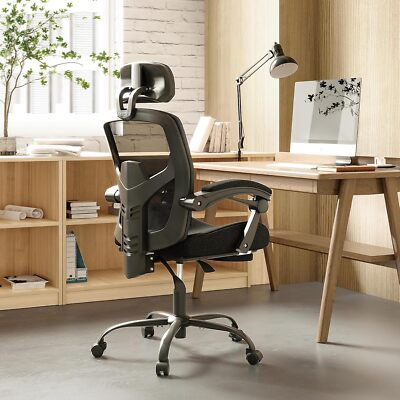 Retractable Chair Computer High Back Office Chair Lumbar Support Pillow Computer Chair Retractable ...