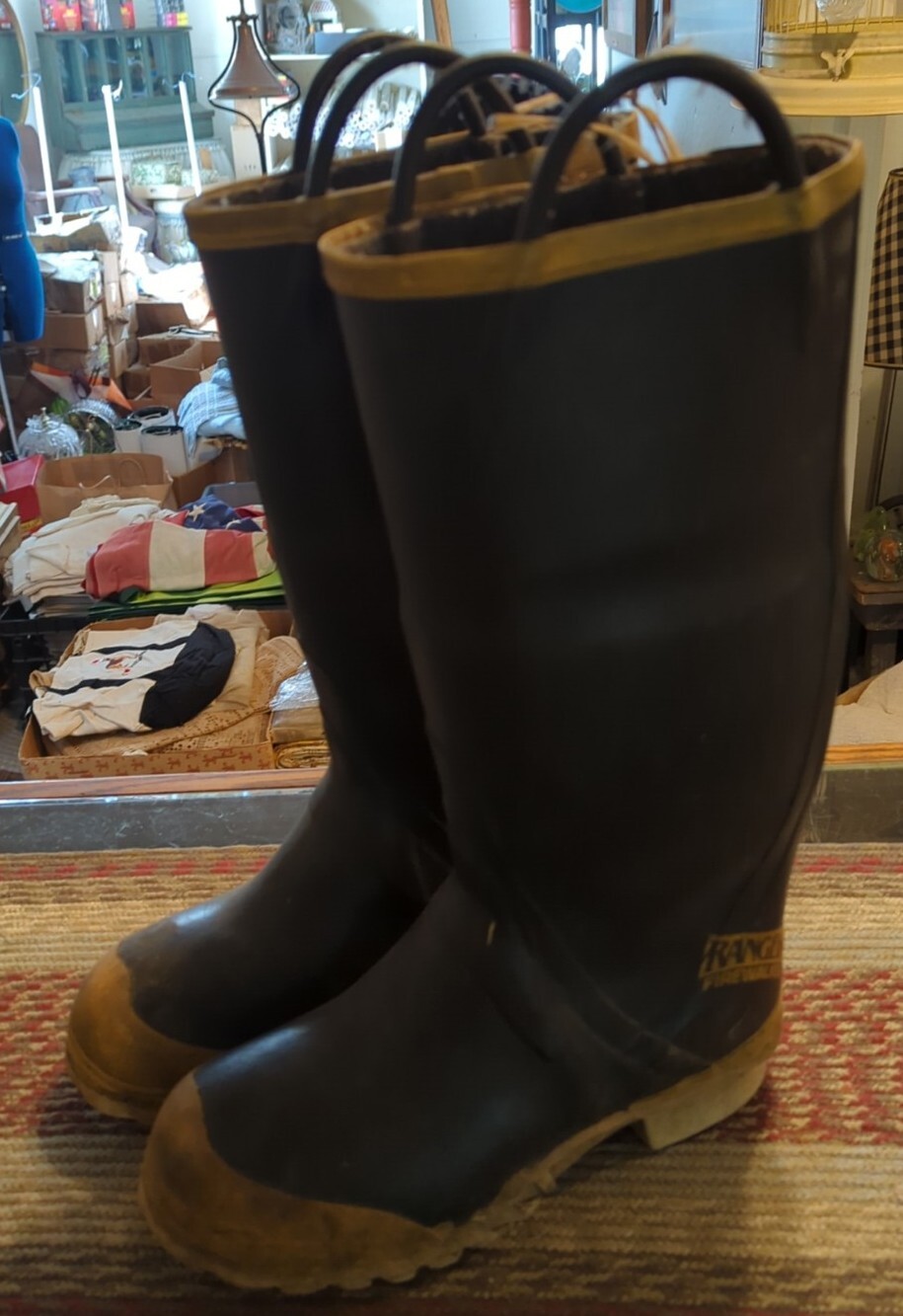 Firewalker Ranger Firefighter Rubber Boots Size 8 Med… Gem