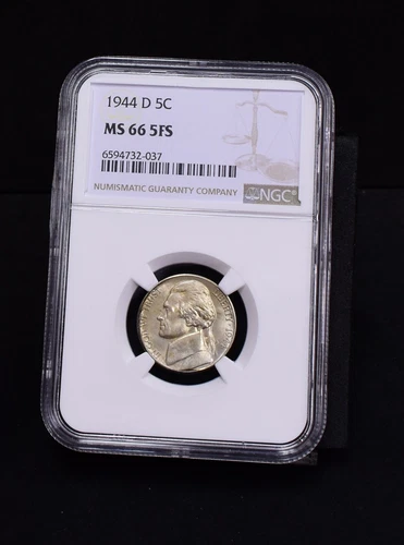1944-D Jefferson Nickel - NGC MS66 5FS (#56481-L)