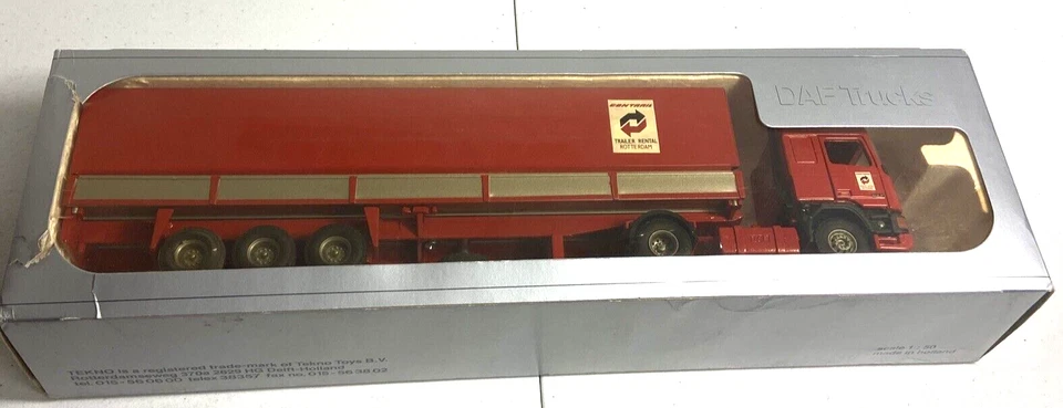 Tekno Daf Trucks 1/50 Scale Tractor Trailer "Contrail Trailer Rental Rotterdam - Image 2 of 4