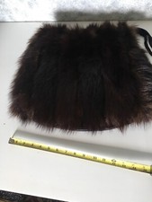 Antique Huge Dark Fur Beaver Muff