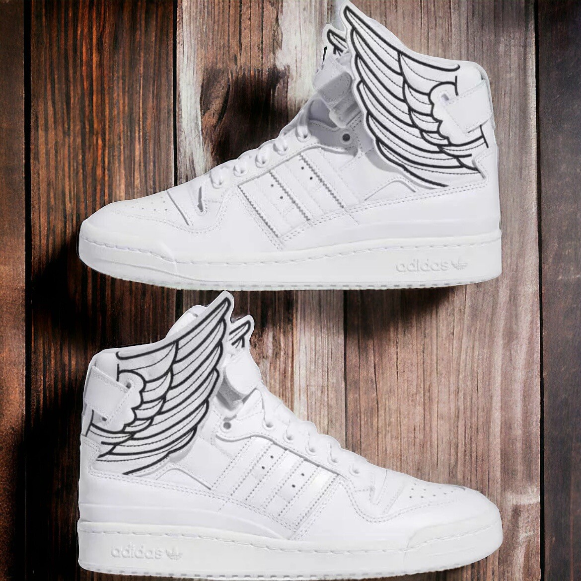 アディダス　JEREMY SCOTT WING　ハイカットスニーカー　ホワイト Adidas × Jeremy Scott 🩻RARE🩻 JEREMY SCOTT WINGS 1.0 ALL