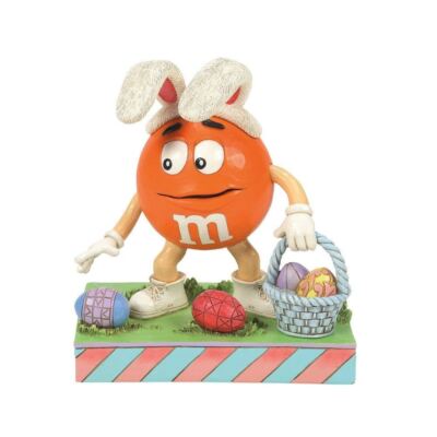 Jim Shore M&M'S Orange M&M On Easter Egg Hunt Figurine 6014813 | eBay