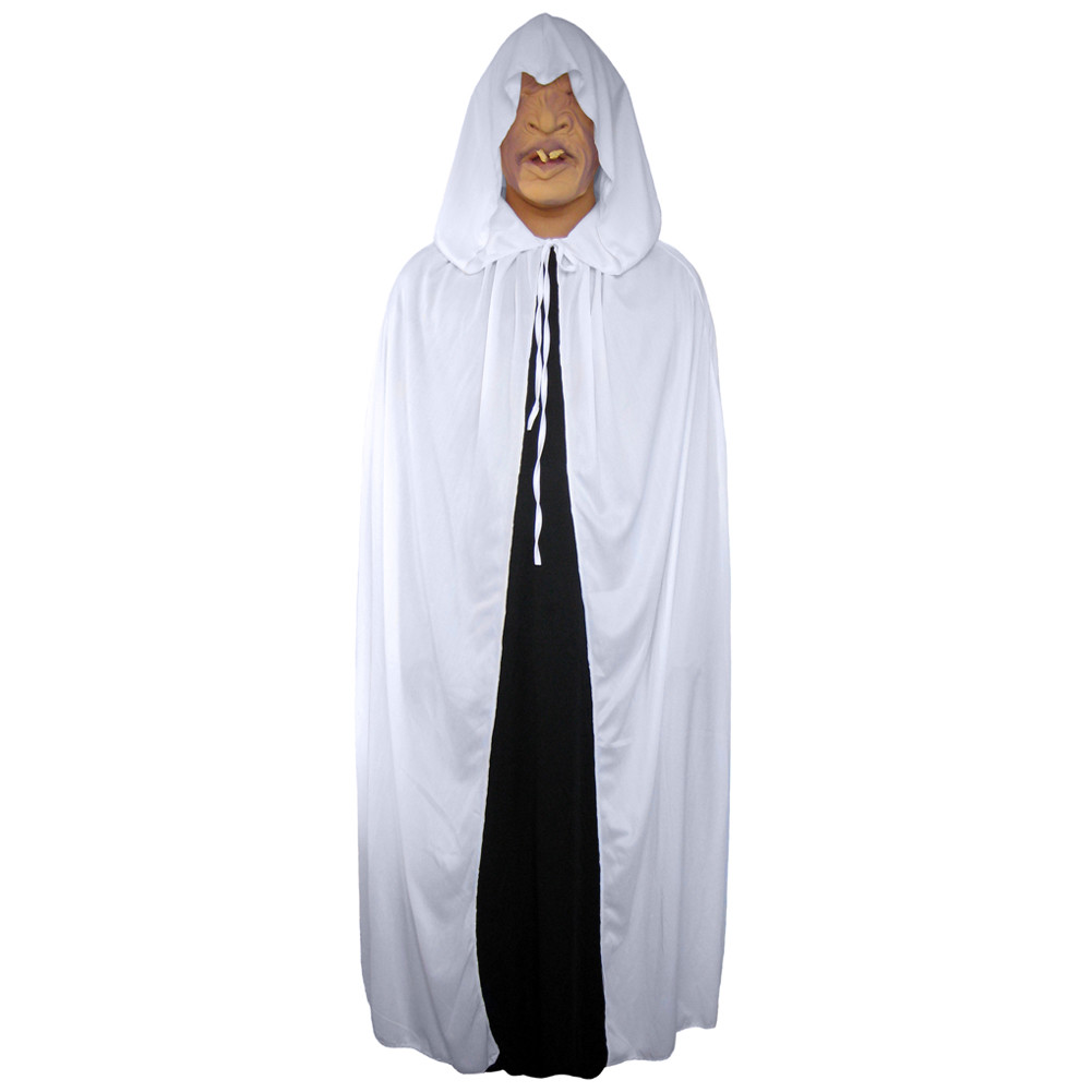 White Cloak with Large Hood ~ HALLOWEEN PRINCESS GHOST White Cloak with Large Hood ~ HALLOWEEN PRINCESS GHOST