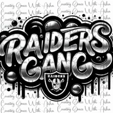 Sublimation Print Raiders Gang Football Ready to Press Paper Ink Heat Transfer