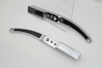 Rear Fender Strut Set Chrome with Black Inserts  Harley 1982-1989 XLH  V-Twin
