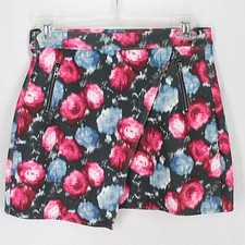 Abercrombie Kids Skirt Girls Sz XL Black Blue Pink Floral Elastic Waist New