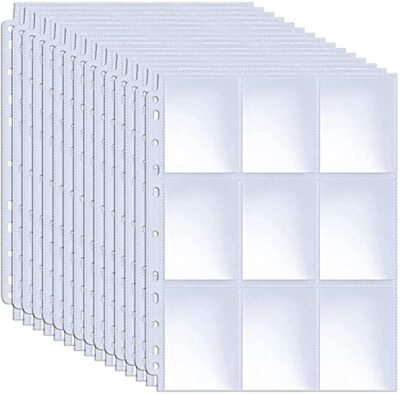 900 Pockets Trading Card Binder Sleeves Double-Sided Card Protectors, 50  Sheets | eBay