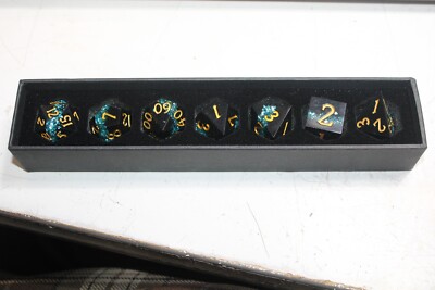 Crystal Maggie Dice - Set Of Seven - New In  Box