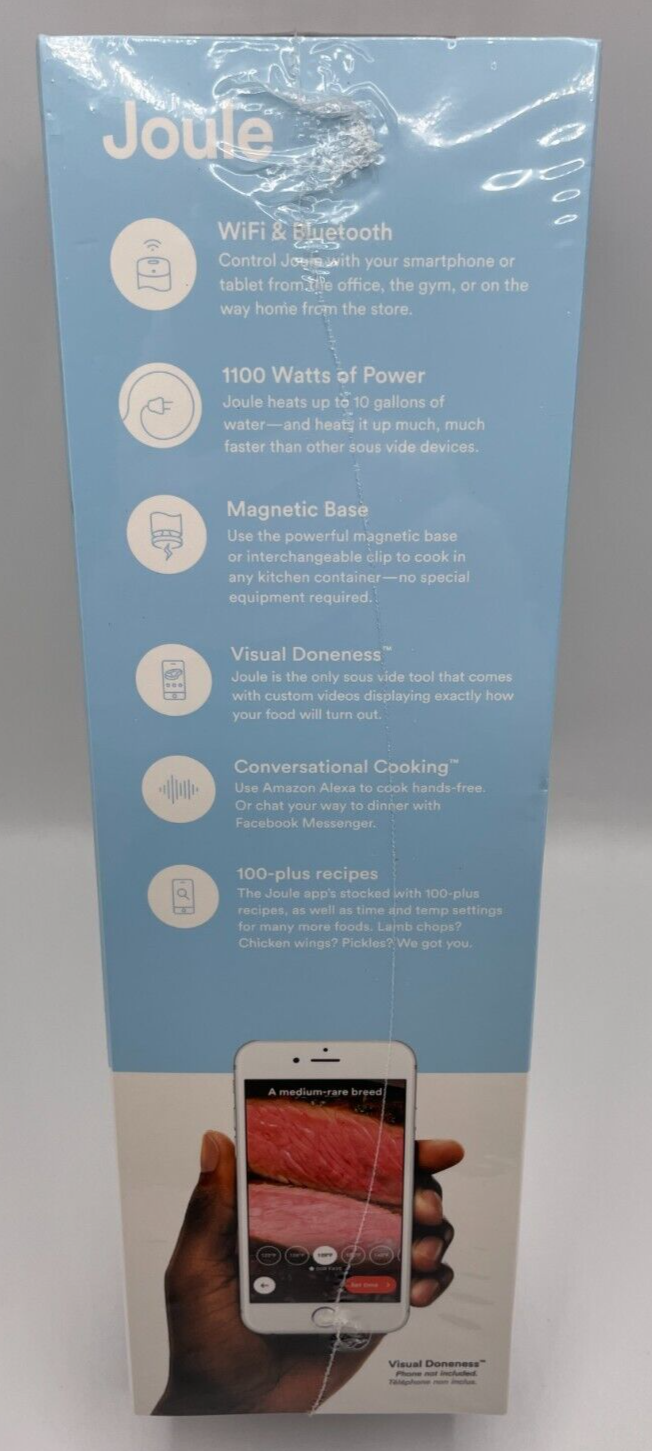 Joule Sous Vide By ChefSteps WiFi Bluetooth Slow Immersion Cooker 1100