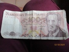 billet de 100 zlotys polonais excellent etat