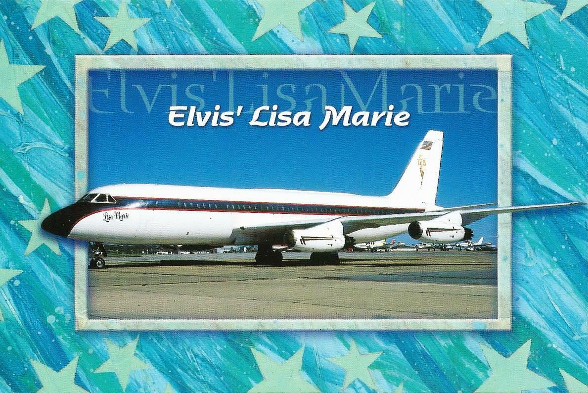 Postcard The Lisa Marie - Elvis Presley's Airplane Unused MINT | eBay