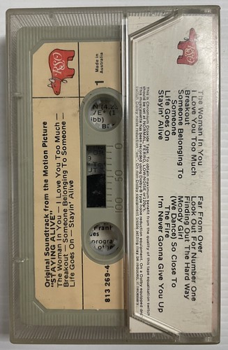 Staying Alive Movie Soundtrack Music Cassette Chromium Tape 813 269-4 RSO 1983 - Picture 16 of 24