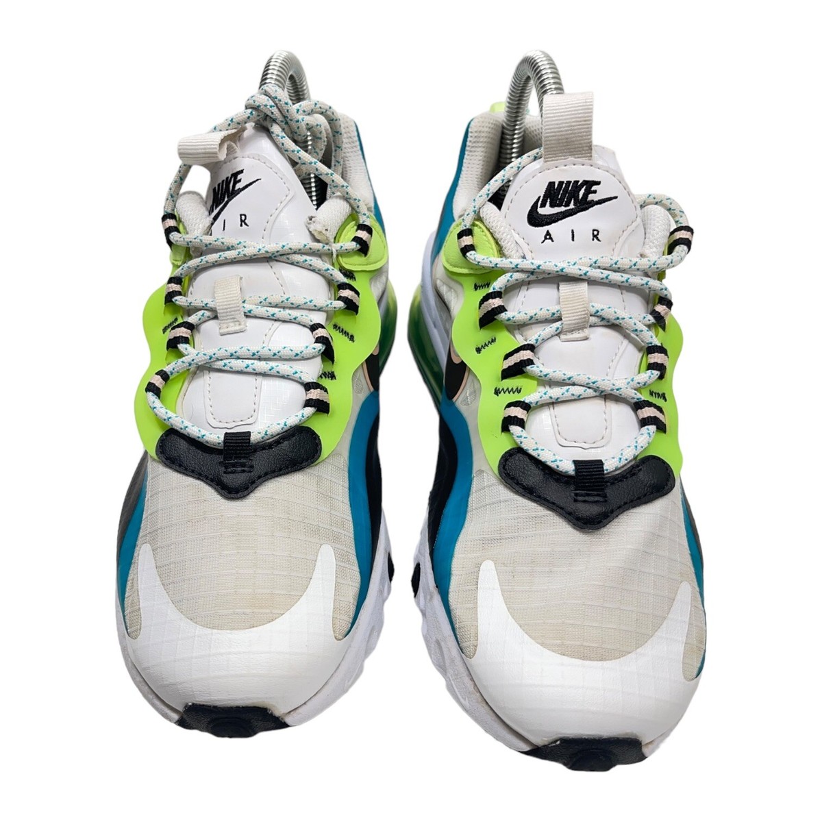 Nike Air Max 270 React (GS) Shoes Sz(5.5Y/7W)Aqua/Blk/G